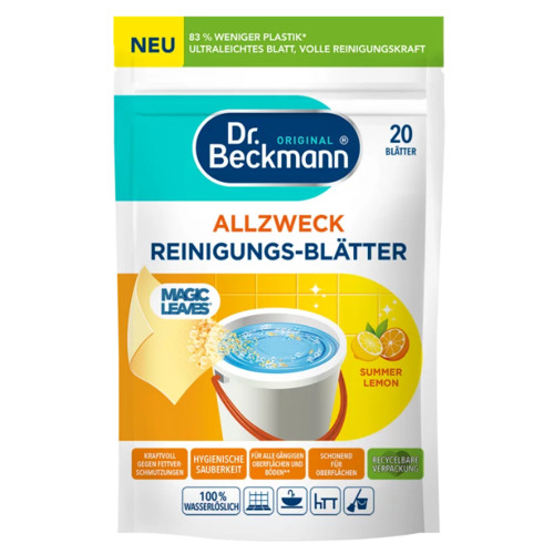 Універсальні серветки для чищення Dr. Beckmann Summer Lemon, 20 шт